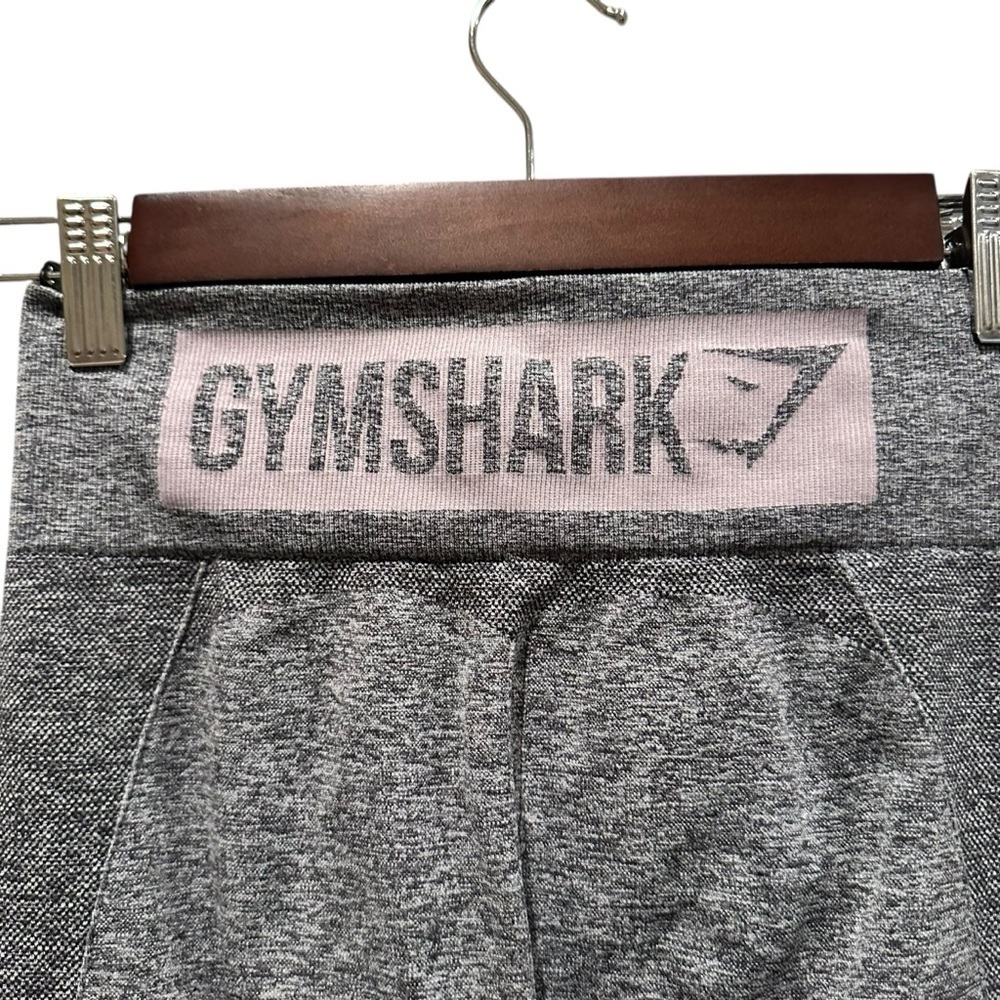 Gymshark Flex High Waisted Leggings Gray Pink Stretchy Gym Women’s Size XS - Picture 6 of 7